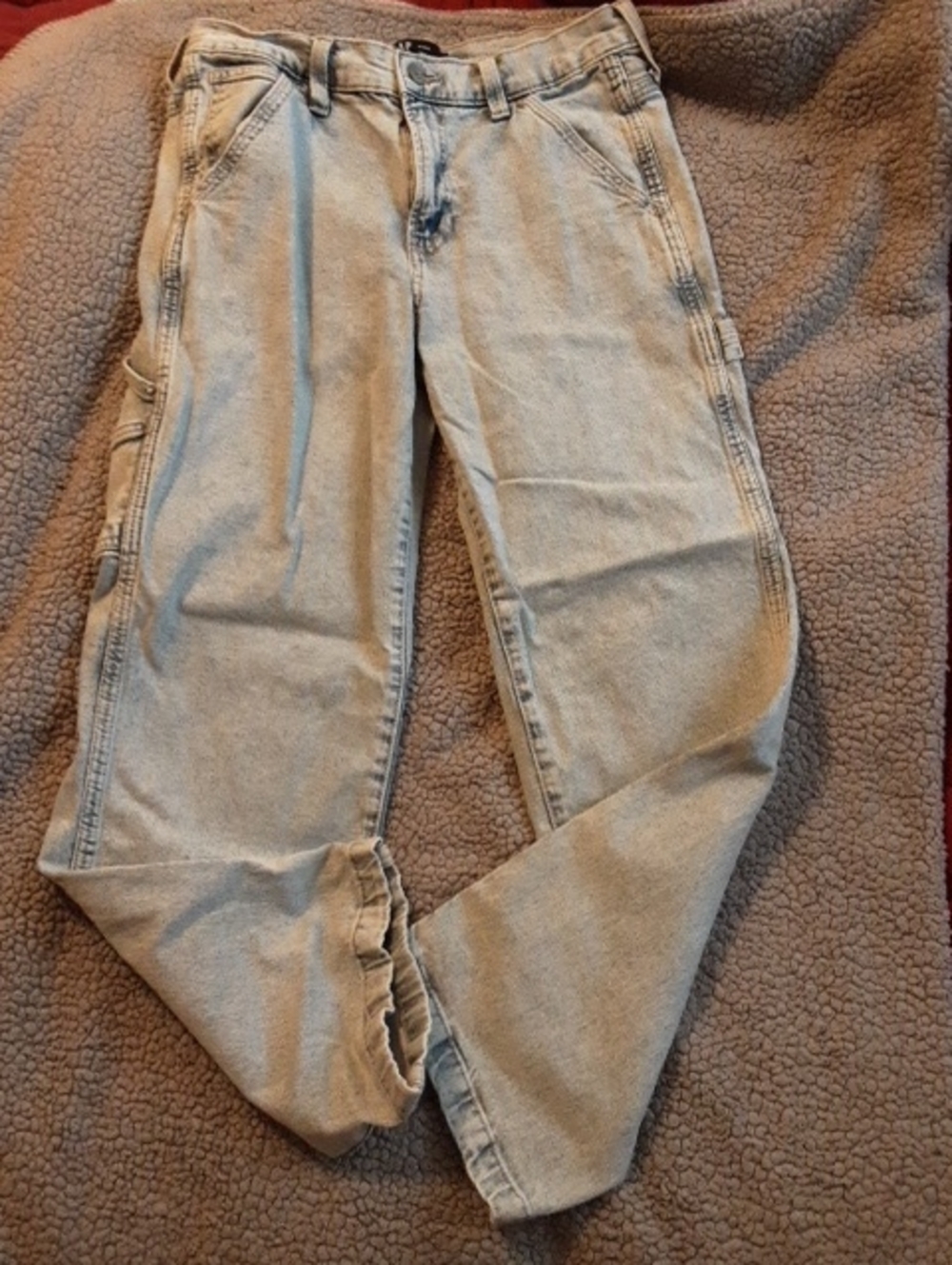 Gap Light Wash Women's Carpenter Jeans Size 4/27 Short 90s LOOSE FIT